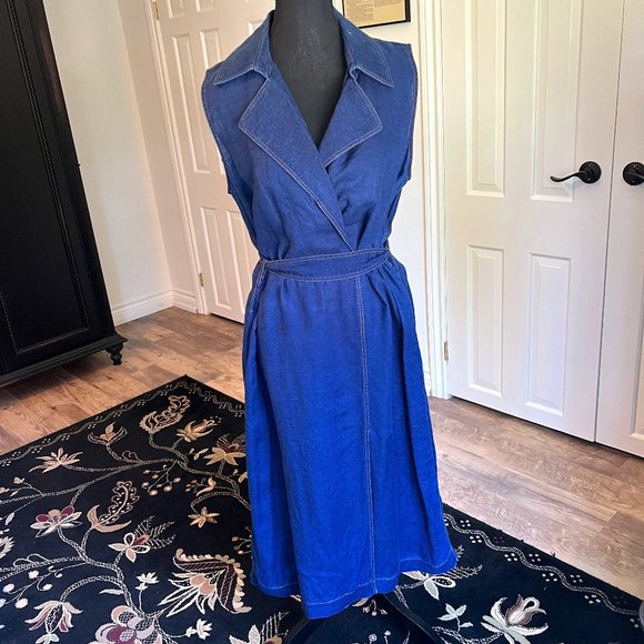 Lafayette 148 New York Dresses & Skirts - Lafayette 148 Denim Wrap Dress
